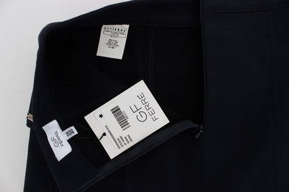 Blue Cotton Denim Mini Skirt