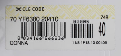 Blue Cotton Denim Mini Skirt