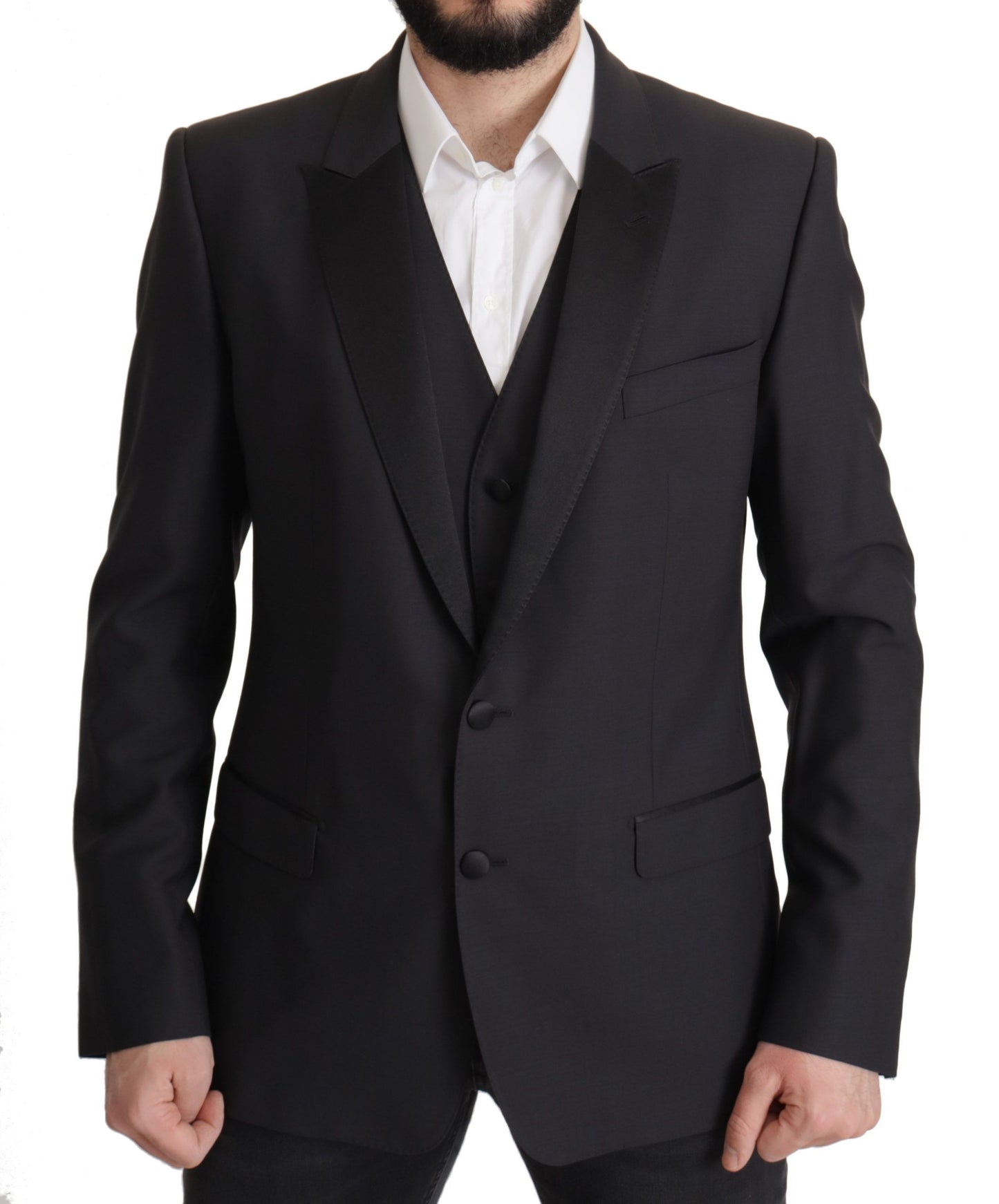 Dolce & Gabbana Men's Dark Blue Single Breasted MARTINI Blazer