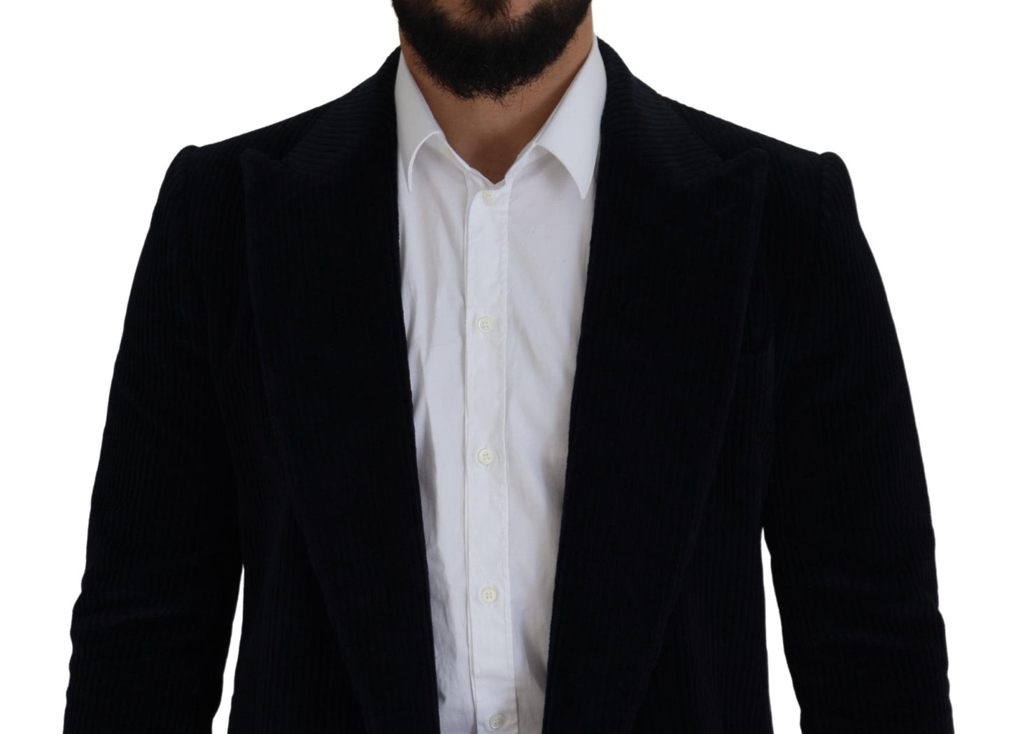 Dolce & Gabbana Men's Black Cotton Cardigan Long Coat Men Jacket