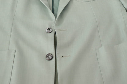 Dolce & Gabbana Men's Single Breasted Cashmere Flax & Silk Blazer - Mint Green