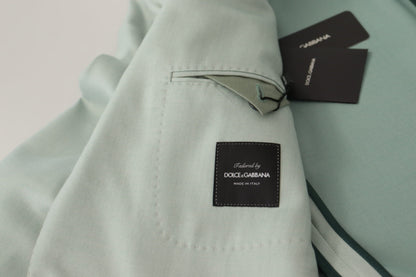 Dolce & Gabbana Men's Single Breasted Cashmere Flax & Silk Blazer - Mint Green