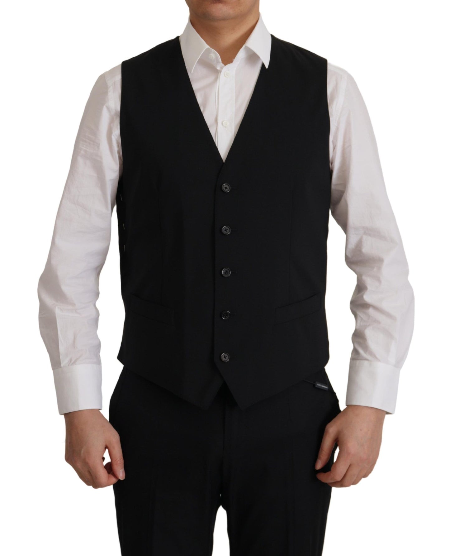 Dolce & Gabbana Men's Black Jacket Vest 2 Piece MARTINI Blazer