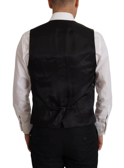 Dolce & Gabbana Men's Black Jacket Vest 2 Piece MARTINI Blazer