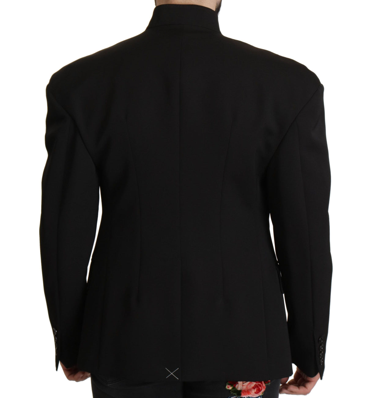 Dolce & Gabbana Men's Single Breasted Wool Blazer - Black