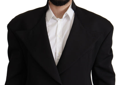 Dolce & Gabbana Men's Single Breasted Wool Blazer - Black