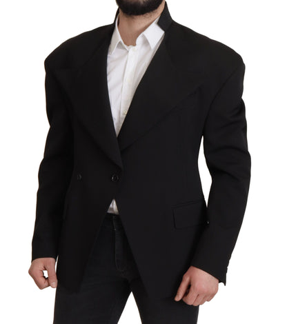 Dolce & Gabbana Men's Single Breasted Wool Blazer - Black