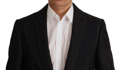Dolce & Gabbana Men's Black Polyester Formal 2 Piece MARTINI Suit