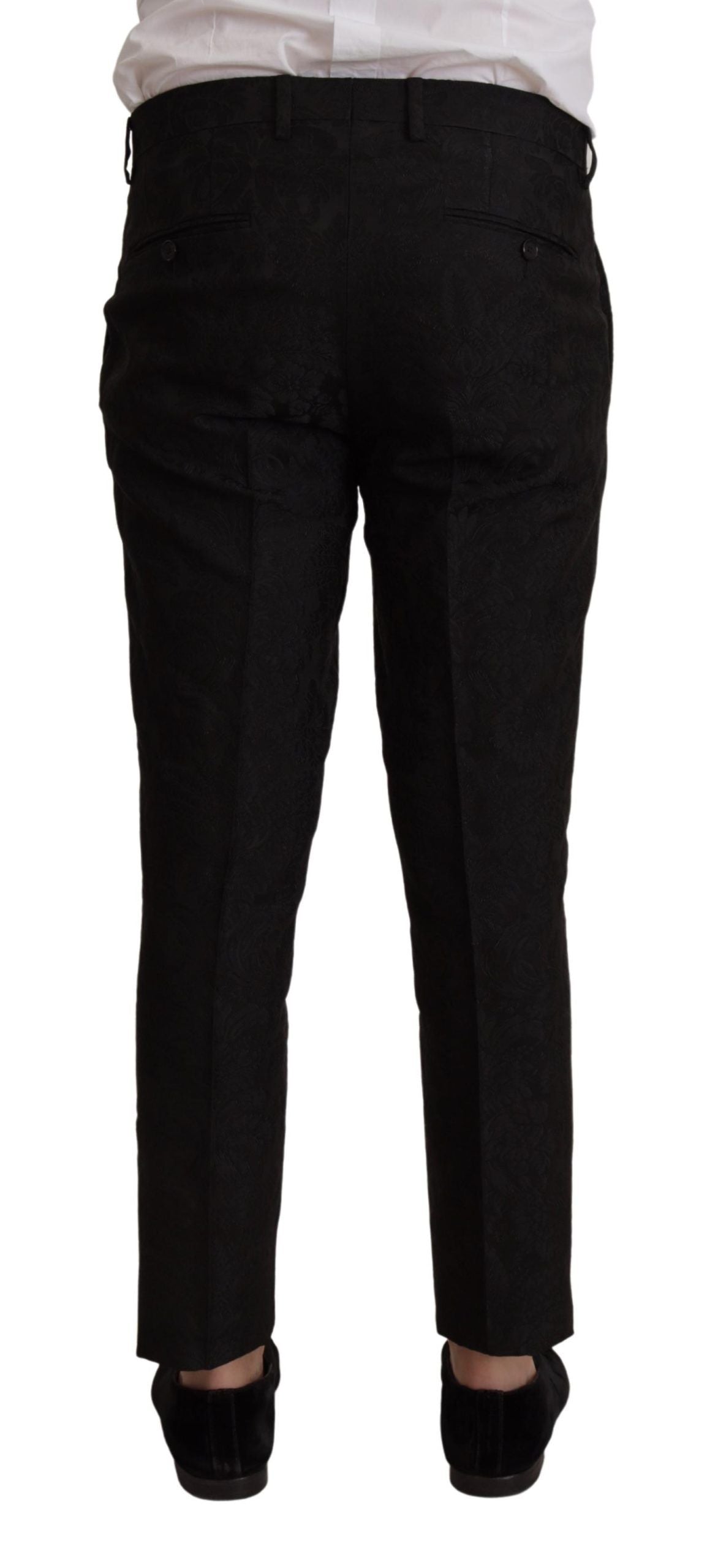 Dolce & Gabbana Men's Black Polyester Formal 2 Piece MARTINI Suit