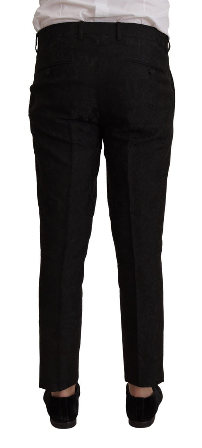 Dolce & Gabbana Men's Black Polyester Formal 2 Piece MARTINI Suit