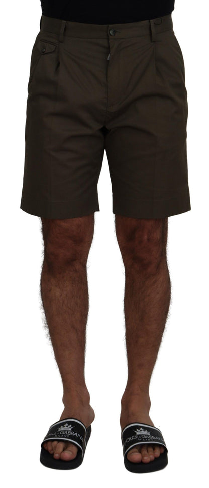 Dolce & Gabbana Men's Green Chinos Cotton Casual Shorts