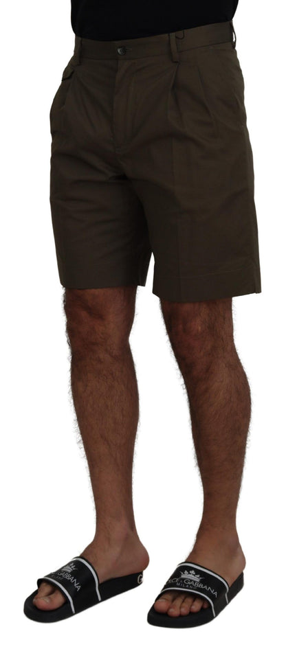 Dolce & Gabbana Men's Green Chinos Cotton Casual Shorts