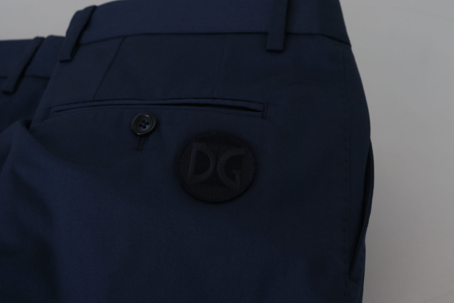 Dolce & Gabbana Men's Blue Chinos Cotton Stretch Casual Shorts