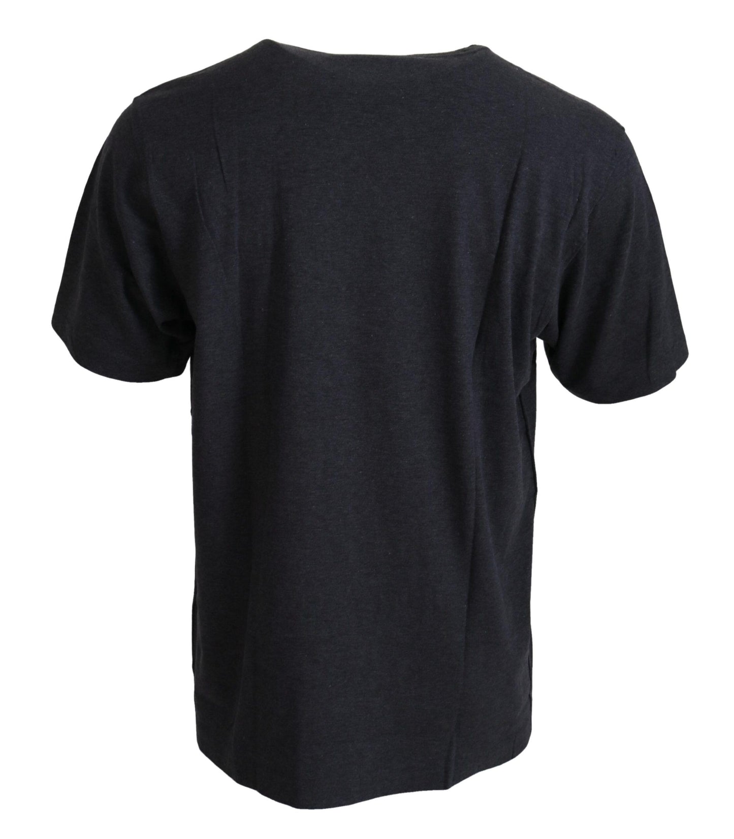 Dolce & Gabbana Grey Crewneck Cotton Short Sleeve  T-shirt