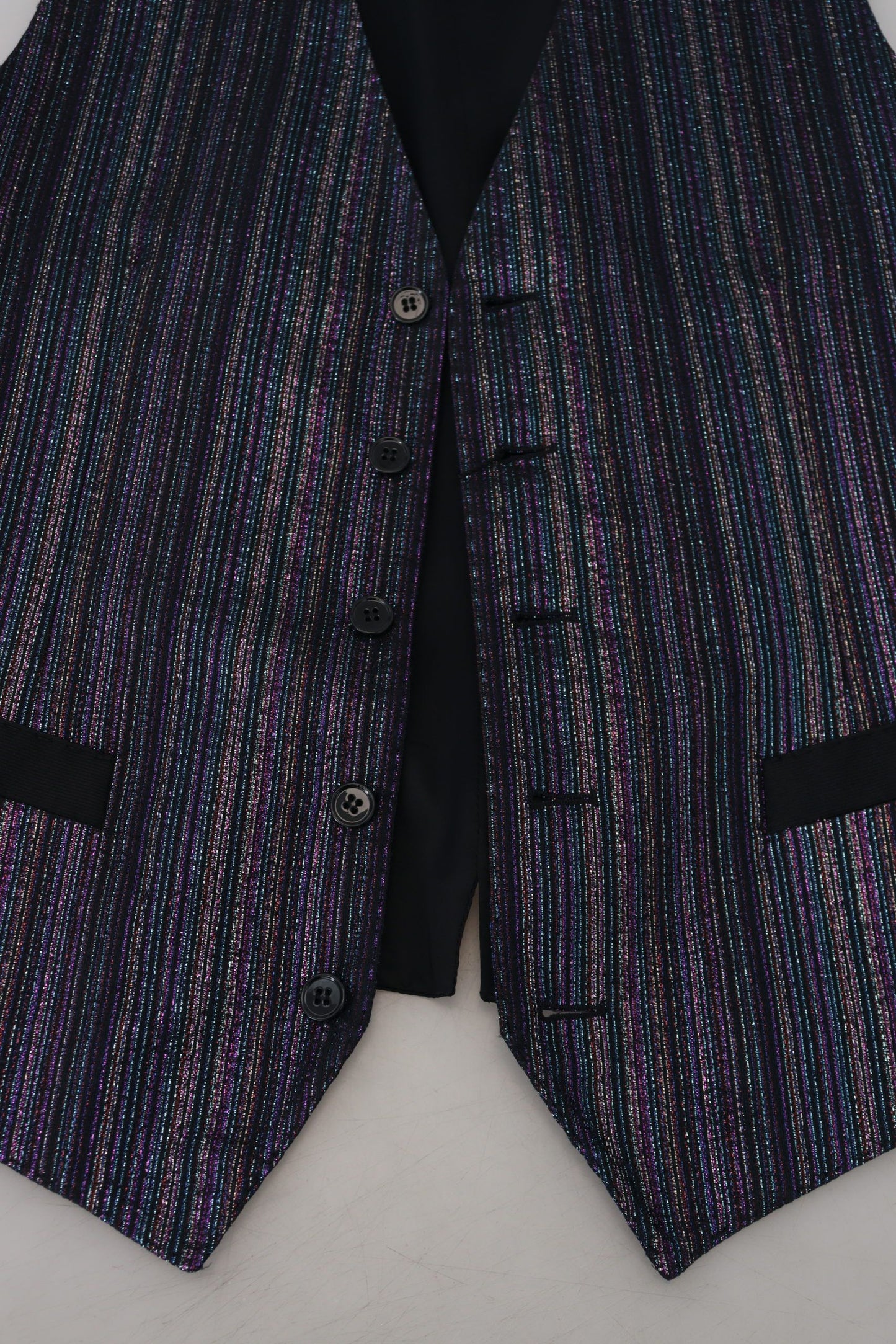 Dolce & Gabbana Multicolor Polyester Waistcoat Dress Formal Vest