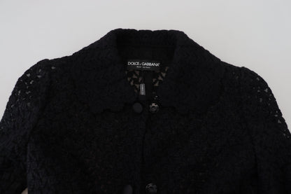 Dolce & Gabbana Women's Classic Button Down Knitted Long Jacket