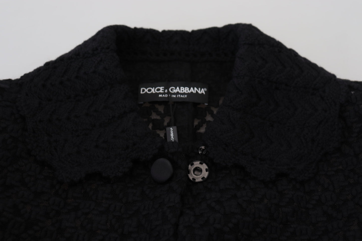 Dolce & Gabbana Women's Classic Button Down Knitted Long Jacket