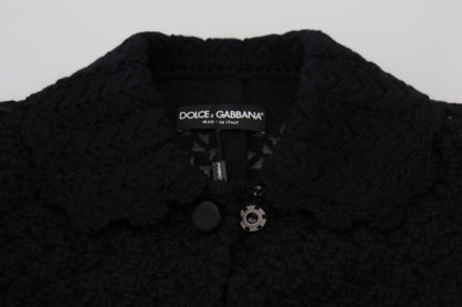 Dolce & Gabbana Women's Classic Button Down Knitted Long Jacket