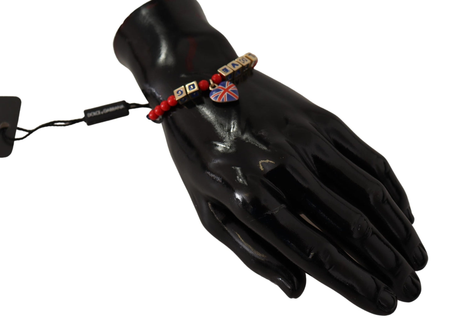 DG Red Blue Beaded DG LOVES LONDON Flag Branded Bracelet