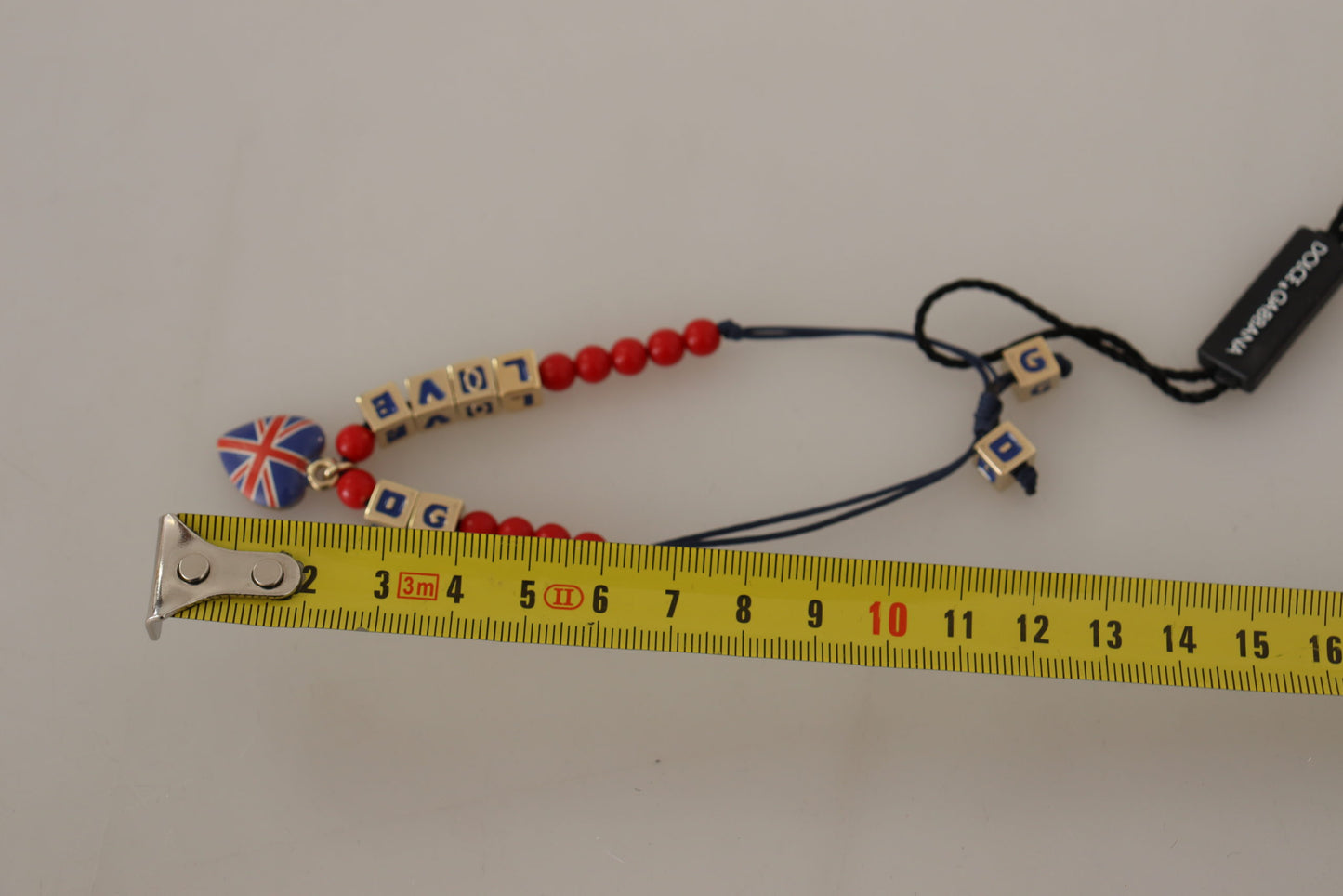 DG Red Blue Beaded DG LOVES LONDON Flag Branded Bracelet
