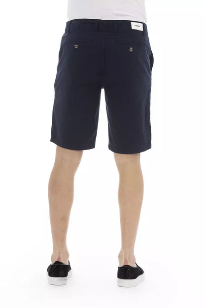 Baldinini Trend Men's Blue Cotton Bermuda Shorts
