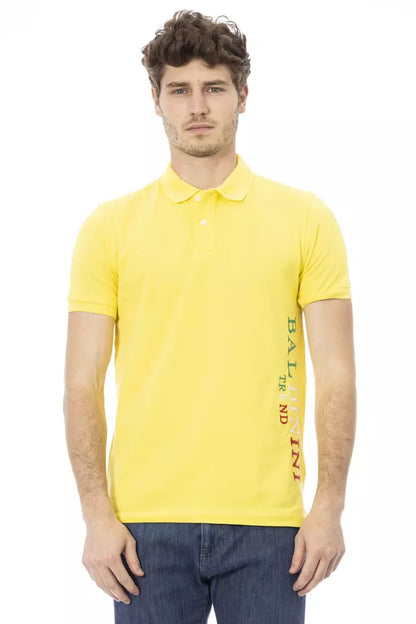 Baldinini Trend Men's Yellow Cotton Polo Shirt
