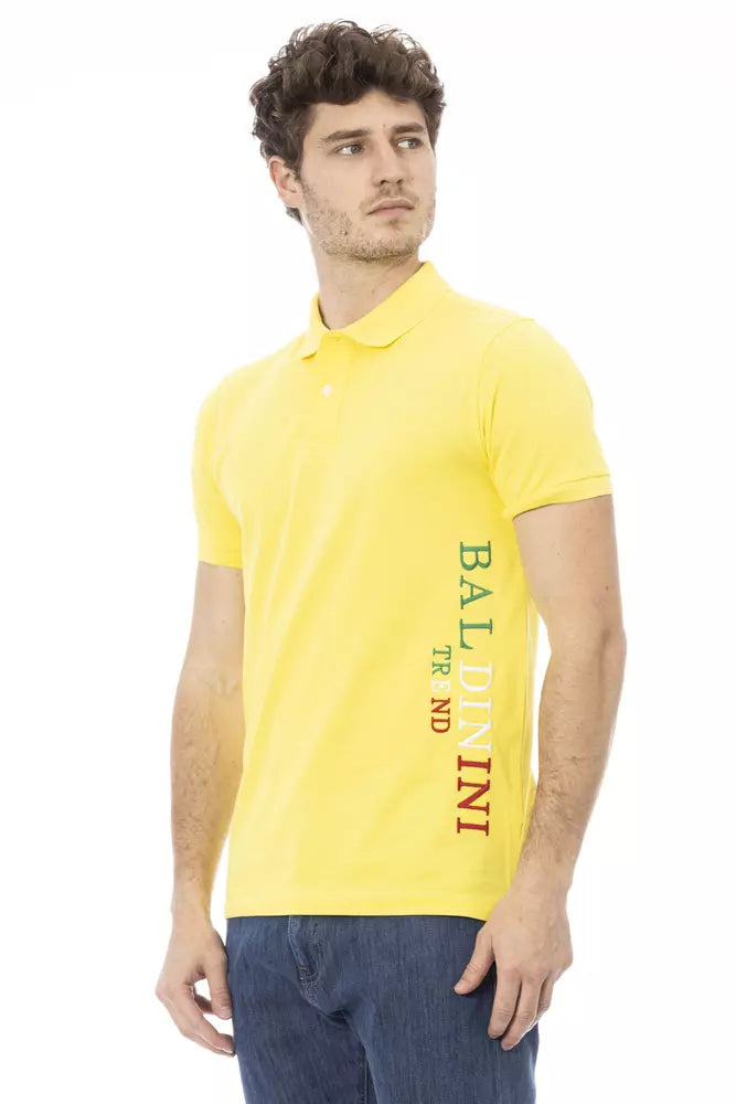 Baldinini Trend Men's Yellow Cotton Polo Shirt