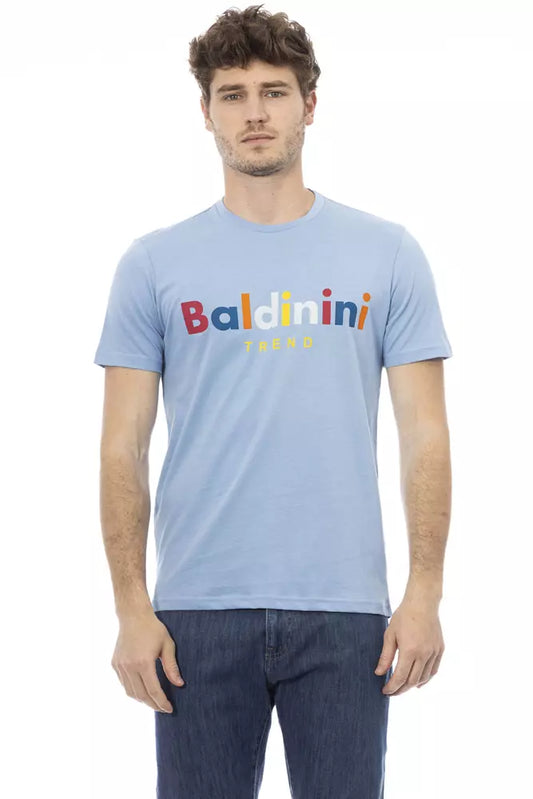 Baldinini Trend Men's Light-blue Cotton T-Shirt