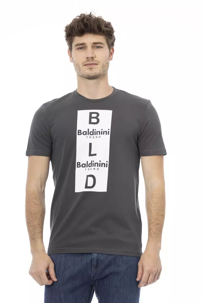Baldinini Trend Men's Gray Cotton T-Shirt
