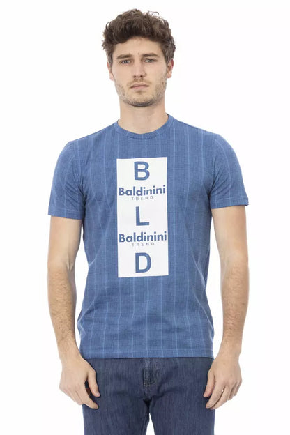 Baldinini Trend Men's Light-blue Cotton T-Shirt