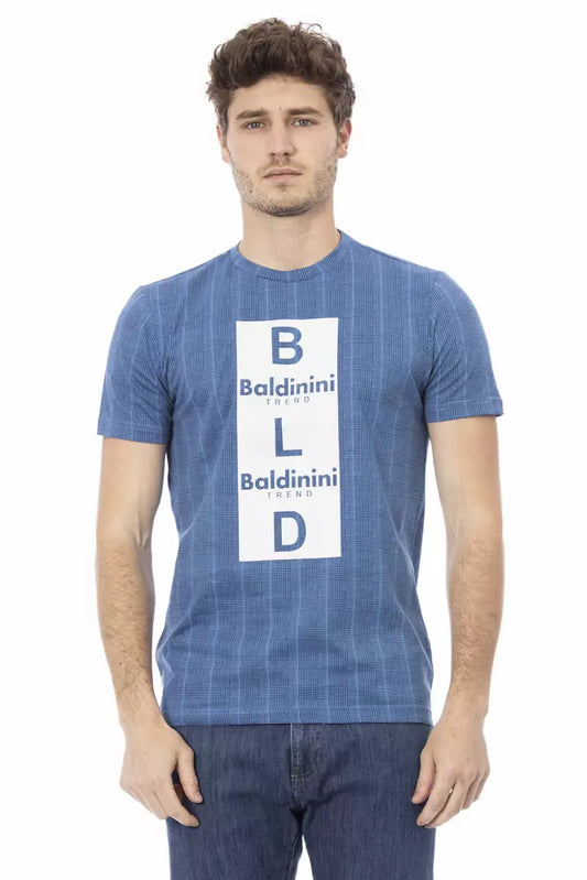 Baldinini Trend Men's Light-blue Cotton T-Shirt