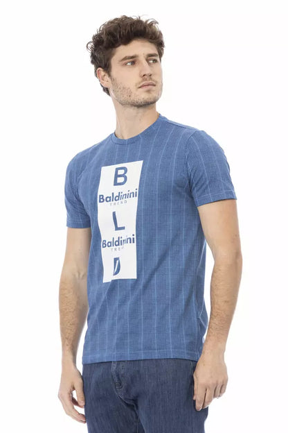 Baldinini Trend Men's Light-blue Cotton T-Shirt