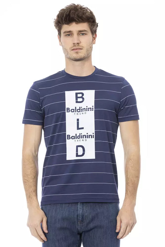 Baldinini Trend Men's Blue Cotton T-Shirt
