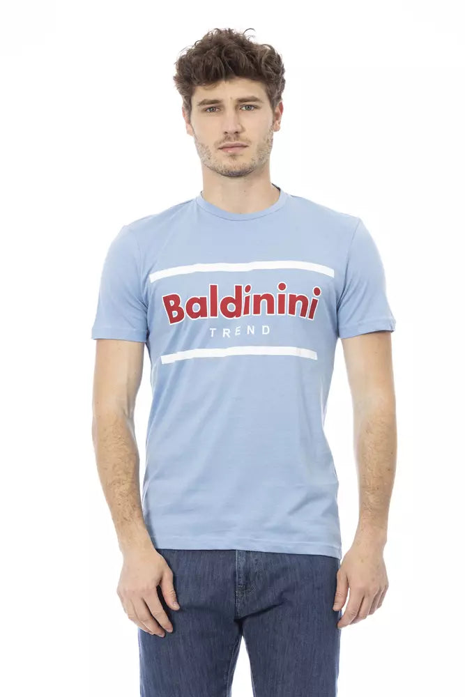 Baldinini Trend Men's Light-blue Cotton T-Shirt