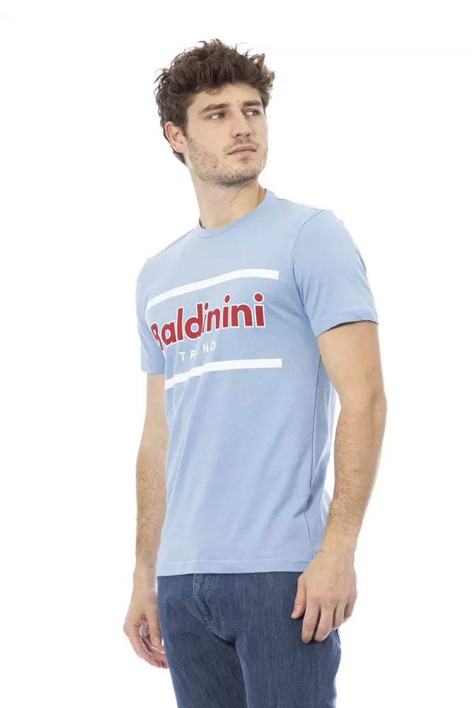 Baldinini Trend Men's Light-blue Cotton T-Shirt
