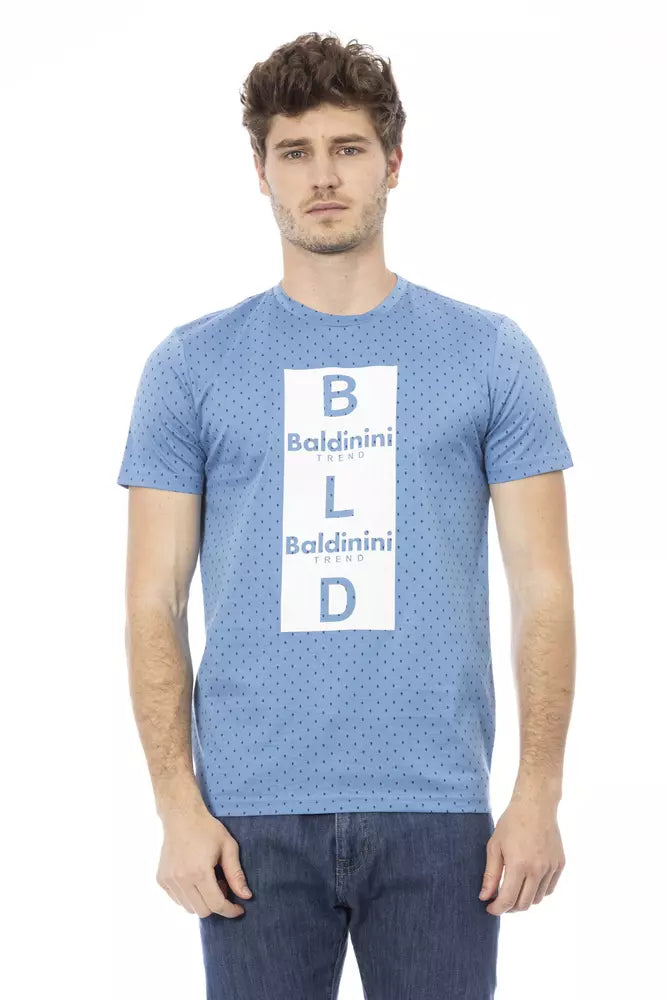 Baldinini Trend Men's Light-blue Cotton T-Shirt