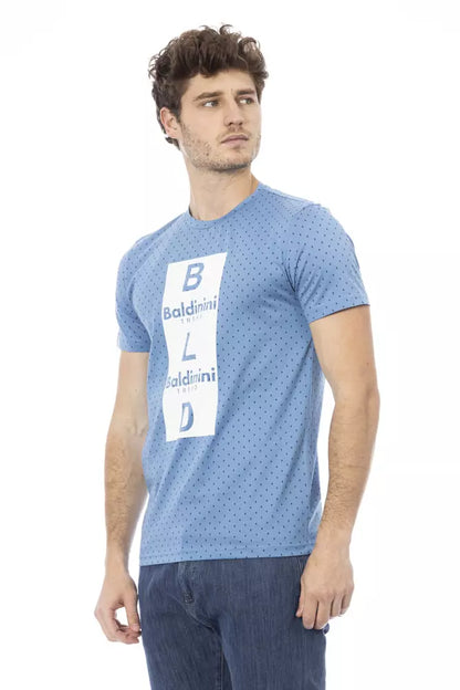 Baldinini Trend Men's Light-blue Cotton T-Shirt