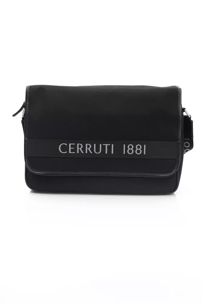 Cerruti 1881 Men's Black Nylon Messenger Bag