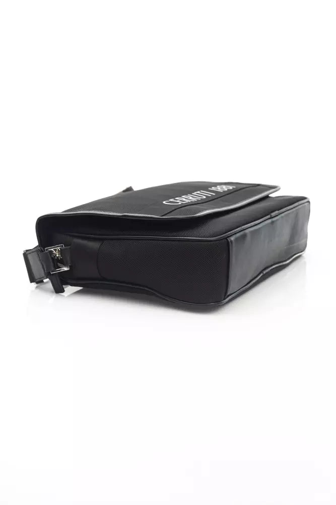 Cerruti 1881 Men's Black Nylon Messenger Bag