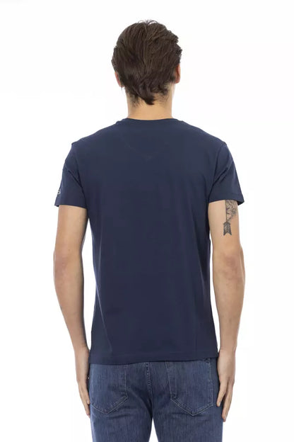 Trussardi Action Men's Blue Cotton T-Shirt