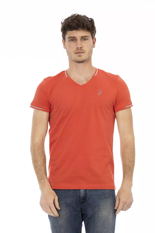 Trussardi Action Men's Orange Cotton T-Shirt
