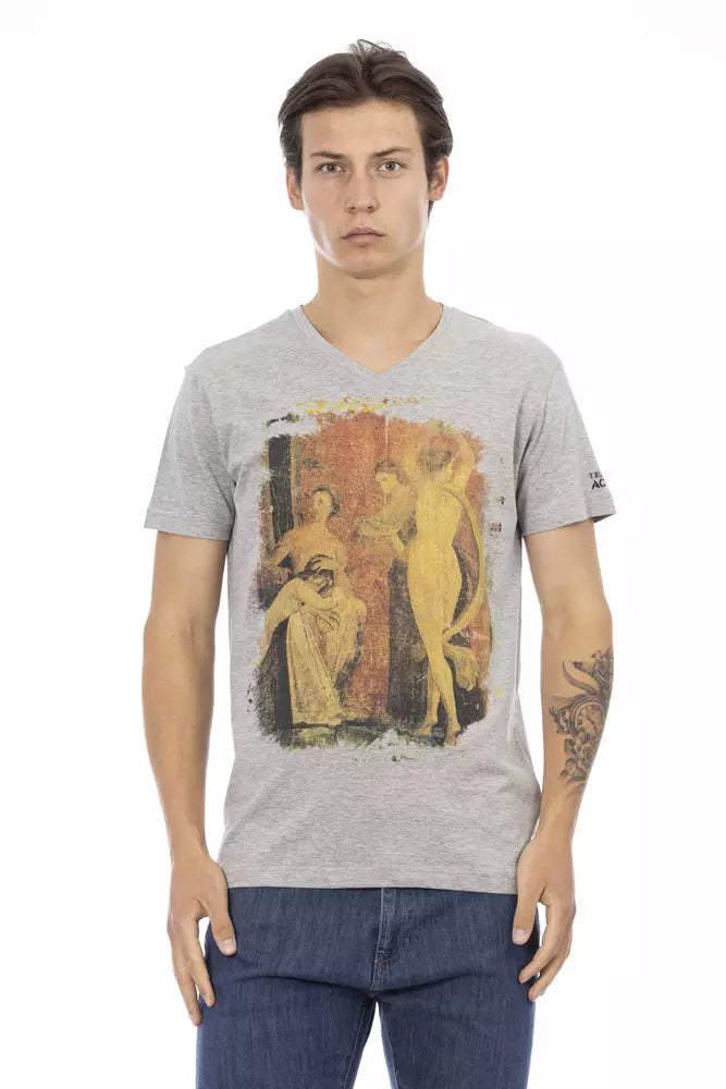 Trussardi Action Men's Grey Cotton T-Shirt