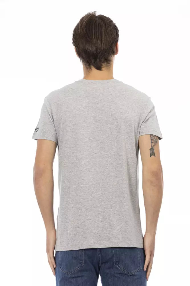 Trussardi Action Men's Grey Cotton T-Shirt