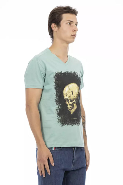 Trussardi Action Men's Green Cotton T-Shirt