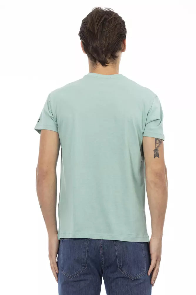 Trussardi Action Men's Green Cotton T-Shirt