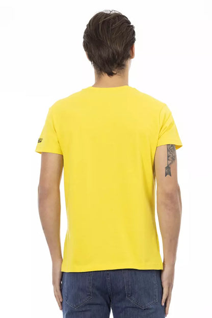 Trussardi Action Men's Yellow Cotton T-Shirt