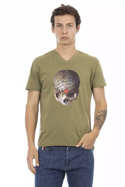 Trussardi Action Men's Green Cotton T-Shirt