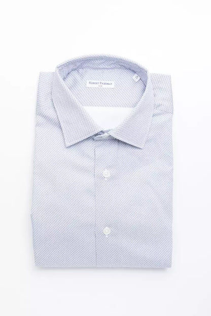 Robert Friedman Men's Light-blue Cotton Shirt