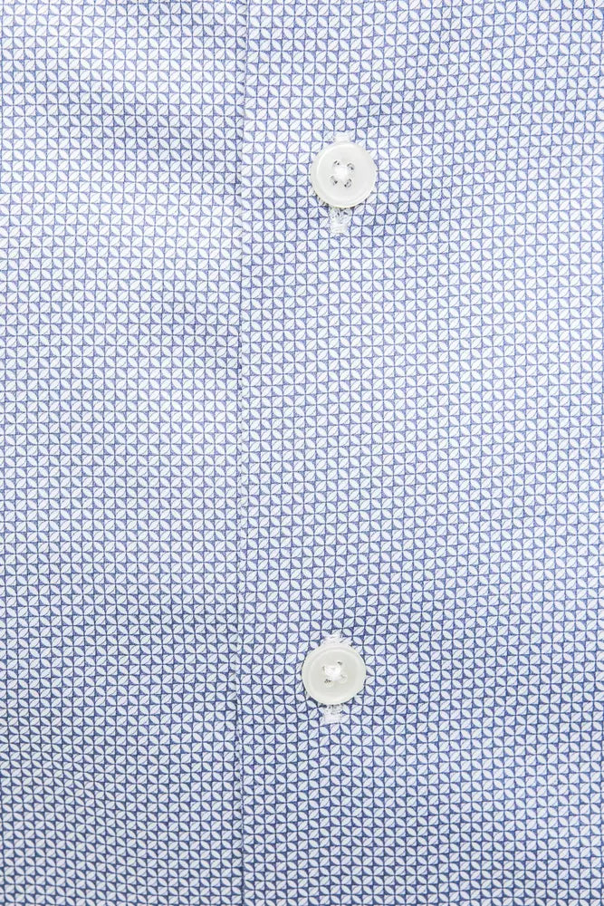 Robert Friedman Men's Light-blue Cotton Shirt