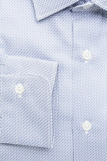 Robert Friedman Men's Light-blue Cotton Shirt